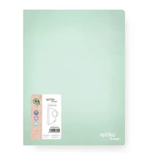 Gyűrűskönyv SPOKO ReLeaf PP A/4 35 mm 4 gyűrű SoftTouch menta zöld