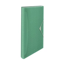 Harmónika mappa ESSELTE Colour Breeze A/4 PP 6 rekeszes zöld