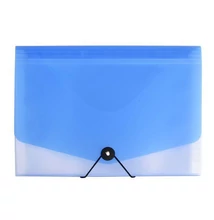 Harmónika mappa OPALINE A/4 13 részes gumis kék