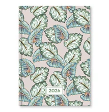 Határidőnapló VECTRALINE Color flexi leaves A/5 napi fehér lapos 2026.