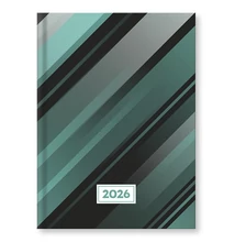 Határidőnapló VECTRALINE Csíkos B/6 napi fehér lapos 2026.