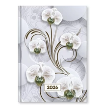 Határidőnapló VECTRALINE Mystic White princess A/5 napi fehér lapos 2026.