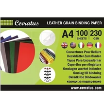 Hátlap CERRATUS A/4 230 g bőrhatású piros