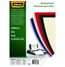 Hátlap FELLOWES Chromolux A/4 250g fényes kék 100/csom