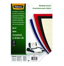 Hátlap FELLOWES Delta A/4 250g matt bőrhatású fehér 100/csom