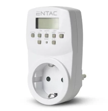 Időkapcsoló ENTAC digitális programozható IP20