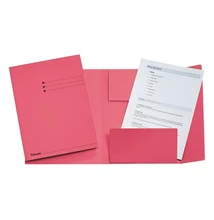 Iratgyűjtő ESSELTE A/4 3 pólyás karton 275 g rózsaszín