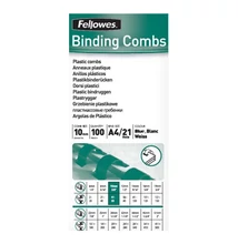 Iratspirál műanyag FELLOWES 10mm kék műanyag spirál 41-55 lap 100 darabos