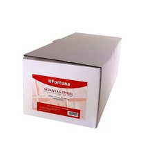 Iratspirál műanyag FORTUNA 14mm 81-100 lap fekete 100/dob