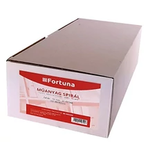 Iratspirál műanyag FORTUNA 6mm 10-20 lap fehér 100/dob