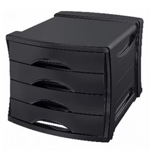 Irattartó ESSELTE Europost 4 fiókos fekete