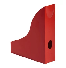 Irattartó papucs DURABLE Basic A/4 73 mm átlátszó piros