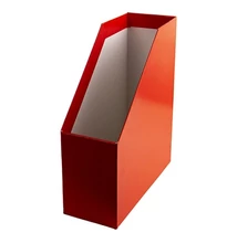 Irattartó papucs 90 mm karton fóliás piros