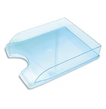 Irattartó tálca OPTIMA műanyag áttetsző kék