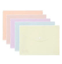 Irattasak DELI Colorful A/4 PP patentos vegyes pasztell színekben