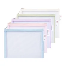 Irattasak DELI Colorful A/5 cipzáras szövet éllel vegyes pasztell színekben