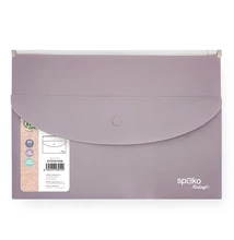 Irattasak SPOKO ReLeaf PP A/5 cipzáras és DL patentos SoftTouch lila