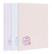 Iratvédő mappa DELI Colorful A/4 60 zsebes PP vegyes pasztell színekben