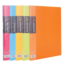 Iratvédő mappa DELI Rio A/4 10 zsebes PP vegyes színekben