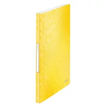 Iratvédő mappa LEITZ Wow A/4 40 tasakos sárga