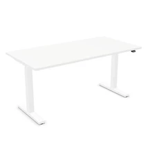 Íróasztal NOWYSTYL elektromosan állítható magasságú 1600x800 mm fehér T-lábas fehér