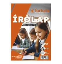 Írólap FORTUNA A/5 félfamentes 10-50 50 lapos