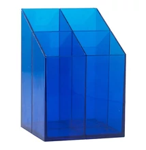 Írószertartó ICO transzparens kék