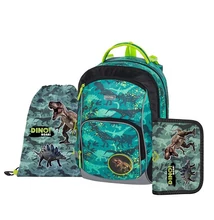 Iskolatáska szett OXY Go 3 részes Dino tolltartóval és tornazsákkal
