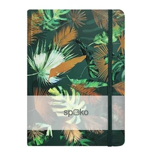 Jegyzetfüzet vonalas SPOKO A/5 96 lapos gumis keményfedeles levelek