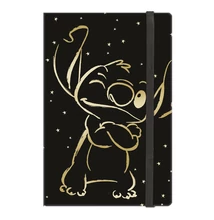 Jegyzetfüzet vonalas COOLPACK Stitch Gold 3. A/5 80 lapos gumis