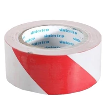 Jelzőszalag SINTERTOP 50 mm x 33 m öntapadós piros-fehér