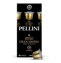 Kávékapszula PELLINI Gran Aroma Nespresso Alu (10 x 5,5 gr) 55 g
