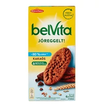 Keksz BELVITA Jó Reggelt! csökkentett cukortartalommal kakaós multipack 300 g