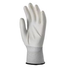 Kesztyű mártott COVERGUARD poliészter PU tenyérrel fehér 9-es 2 darab/pár
