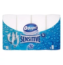 Kéztörlő tekercses háztartási OOOPS! Sensitive 4 tekercses 2 rétegű