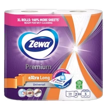 Kéztörlő tekercses háztartási ZEWA Premium Extra Long Plus 2 rétegű 2 tekercses 120 lap
