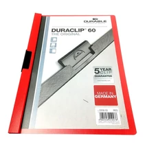Klipmappa DURABLE Duraclip A/4 60 lapig piros