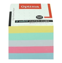 Kockatömb színes OPTIMA 9x9x9 cm ragasztott