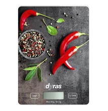 Konyhai mérleg DYRAS mintás