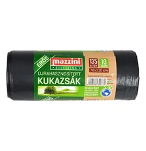 Szemeteszsák MAZZINI 135L újrahasznosított erős 10 darabos