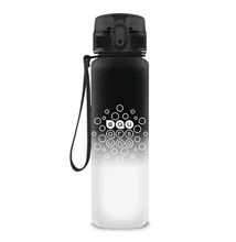 Kulacs ARS UNA műanyag matt BPA-mentes ombre 600 ml Black & White