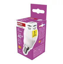 LED izzó EMOS E14 kisgömb 4,2W természtes fény 4000K