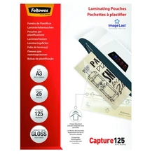 Lamináló fólia FELLOWES A/3 125 mikron fényes 25/csom