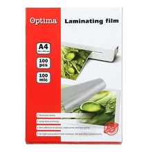 Lamináló fólia OPTIMA A/4 100 mikron fényes 100/csom