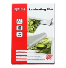 Lamináló fólia OPTIMA A/4 125 mikron fényes 100/csom