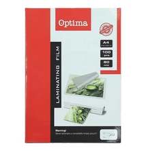 Lamináló fólia OPTIMA A/4 80 mikron fényes 100/csom
