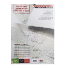 Lamináló fólia OPUS A/4 216x303mm 100 mikron fényes 100/dob