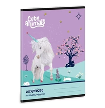 Leckefüzet ARS UNA A/5 32 lapos Cute Animals-Unicorn