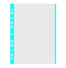 Lefűzhető genotherm DONAU A/4 40 mikron víztiszta kék szélű 100 darabos