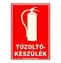 Matrica Tűzoltókészülék piros "F"